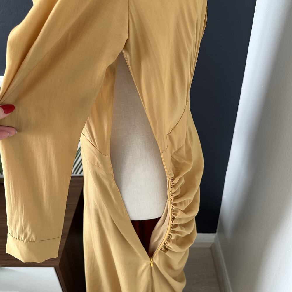 Modesees Long Sleeve Lapel Single Breasted Maxi Dress - Picture 8 of 16